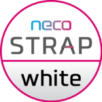 Das NECO STRAP white Logo