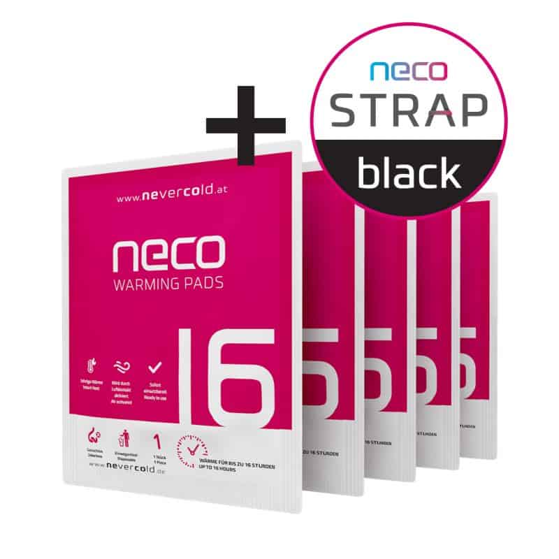 NECO warmingpads Wärmekissen + NECO STRAP black Vorteilsset